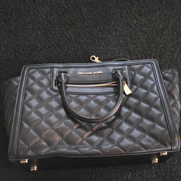 Michael Kors Handbags - Michael Kors Black Quilted Satchel